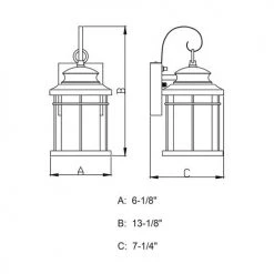 Best Pirce 💯 Patriot Lighting® Melbourne Oil-Rubbed Bronze LED Outdoor Wall Light ✔️ 11 Best Pirce 💯 Patriot Lighting® Melbourne Oil-Rubbed Bronze LED Outdoor Wall Light ✔️ -Patriot Lighting Sales T0162 DWG