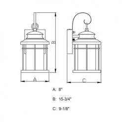 Best Sale ✔️ Patriot Lighting® Melbourne Oil-Rubbed Bronze LED Outdoor Wall Light 🛒 -Patriot Lighting Sales T0163 DWG