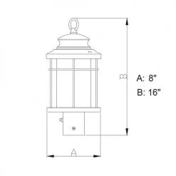 Buy 🎉 Patriot Lighting® Melbourne Oil-Rubbed Bronze Outdoor Post Light 💯 -Patriot Lighting Sales T0165 DWG