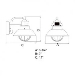 Promo 🎉 Patriot Lighting® Dualux® Harwich Textured Gray Outdoor Wall Light ✨ 11 Promo 🎉 Patriot Lighting® Dualux® Harwich Textured Gray Outdoor Wall Light ✨ -Patriot Lighting Sales T0253 DWG