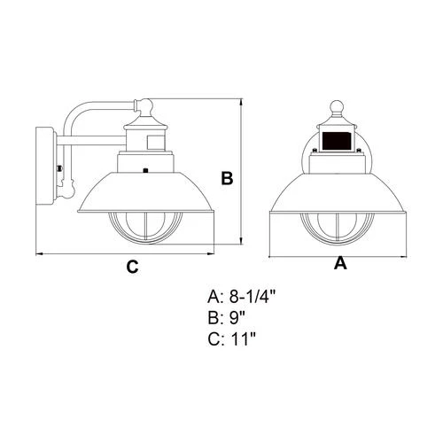 Promo 🎉 Patriot Lighting® Dualux® Harwich Textured Gray Outdoor Wall Light ✨ 7 Promo 🎉 Patriot Lighting® Dualux® Harwich Textured Gray Outdoor Wall Light ✨ - Image 5