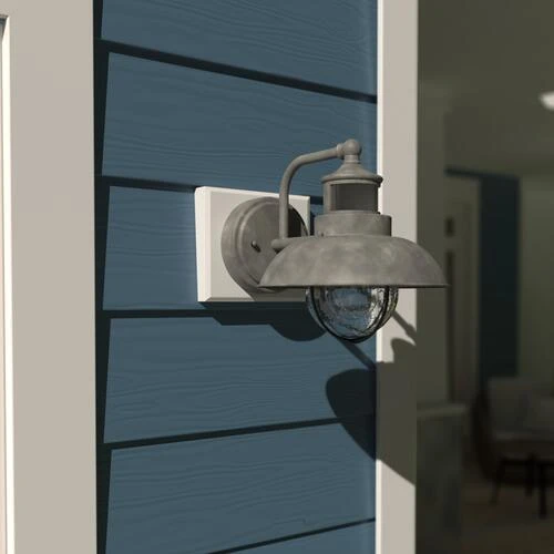 Promo 🎉 Patriot Lighting® Dualux® Harwich Textured Gray Outdoor Wall Light ✨ 5 Promo 🎉 Patriot Lighting® Dualux® Harwich Textured Gray Outdoor Wall Light ✨ - Image 3