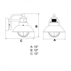 Hot Sale 🧨 Patriot Lighting® Dualux® Harwich Burnished Bronze Outdoor Wall Light 💯 -Patriot Lighting Sales T0263 DWG