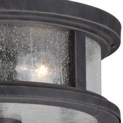 Brand new ⭐ Patriot Lighting® Cumberland Rust Iron 2-Light Outdoor Flush Mount Light 🎁 -Patriot Lighting Sales T0290 2