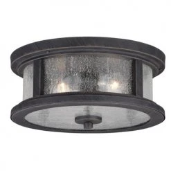 Brand new ⭐ Patriot Lighting® Cumberland Rust Iron 2-Light Outdoor Flush Mount Light 🎁