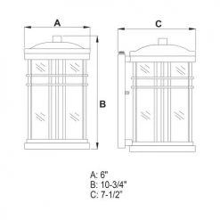 Hot Sale 🎁 Patriot Lighting® Wrightwood Vintage Black Outdoor Wall Light 🥰 -Patriot Lighting Sales T0306 DWG