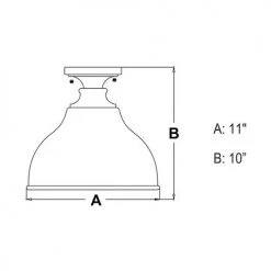 Budget 🛒 Patriot Lighting® Delano Oil-Burnished Bronze Outdoor Flush Mount Light ✨ -Patriot Lighting Sales T0315 DWG