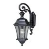 Buy 🔔 Patriot Lighting® Dualux® Aberdeen Shiny Black Outdoor Wall Light ✔️