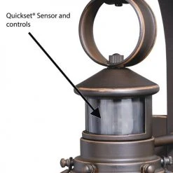 Buy 😍 Patriot Lighting® Dualux® Chatham Burnished Bronze Outdoor Wall Light ⌛ -Patriot Lighting Sales T0326 3