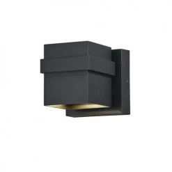 New 🎉 Patriot Lighting® Lavage Textured Black LED Outdoor Wall Light ✔️
