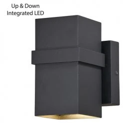 Buy ✨ Patriot Lighting® Lavage Textured Black LED Outdoor Wall Light 😍 -Patriot Lighting Sales T0397 3