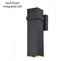 Discount ✨ Patriot Lighting® Lavage Textured Black LED Outdoor Wall Light 🎁 -Patriot Lighting Sales T0398 3