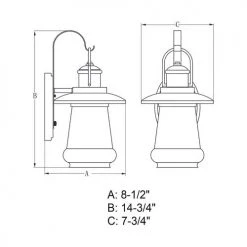 Brand new 🎁 Patriot Lighting® Dualux® Bridgeport Oil-Rubbed Bronze Outdoor Wall Light ⌛ -Patriot Lighting Sales T0456 DWG