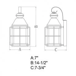 Cheapest ❤️ Patriot Lighting® Revered Oil-Rubbed Bronze Outdoor Wall Light ✔️ -Patriot Lighting Sales T0463 DWG