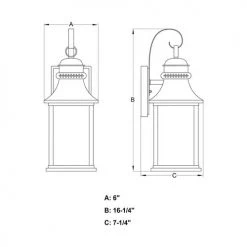 Brand new ✨ Patriot Lighting® Cambridge Oil-Rubbed Bronze Outdoor Wall Light ✔️ -Patriot Lighting Sales T0473 DWG