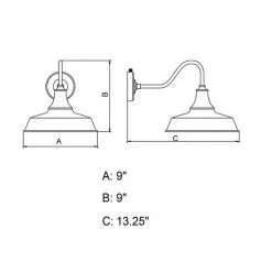 Cheapest 💯 Patriot Lighting® Dorado Red Outdoor Wall Light ⭐ -Patriot Lighting Sales T0486 DWG