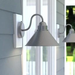Coupon 💯 Patriot Lighting® Outland Brushed Pewter Outdoor Wall Light 🤩 -Patriot Lighting Sales T0490 L2