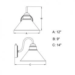 Wholesale ⭐ Patriot Lighting® Outland Brushed Pewter Outdoor Wall Light ⌛ -Patriot Lighting Sales T0494 DWG