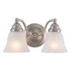 Budget ✔️ Patriot Lighting® Standford Brushed Nickel 2 Light Vanity Light ⌛ -Patriot Lighting Sales VL35122BN