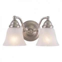 Budget ✔️ Patriot Lighting® Standford Brushed Nickel 2 Light Vanity Light ⌛