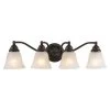 Promo 💯 Patriot Lighting® Standford Oil Burnished Bronze 4 Light Vanity Light ✔️