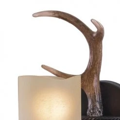 New ⌛ Patriot Lighting® Yoho Black Walnut 1 Light Antler Vanity Light 🌟 -Patriot Lighting Sales W0032 3