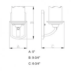 Best deal 👍 Patriot Lighting® Halifax Black Walnut 1 Light Vanity Light ⌛ -Patriot Lighting Sales W0146 DWG