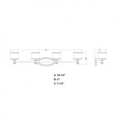 Hot Sale ⌛ Patriot Lighting® Carlisle Chrome 4 Light Vanity Light 😍 11 Hot Sale ⌛ Patriot Lighting® Carlisle Chrome 4 Light Vanity Light 😍 -Patriot Lighting Sales W0149 DWG