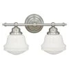 Best Pirce ⭐ Patriot Lighting® Huntley Satin Nickel 2 Light Vanity Light ⌛ -Patriot Lighting Sales W0169
