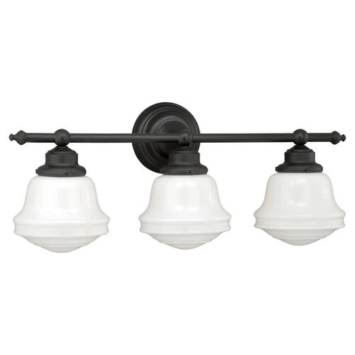 Promo 🔥 Patriot Lighting® Huntley Oil Rubbed Bronze 3 Light Vanity Light ✨ 3 Promo 🔥 Patriot Lighting® Huntley Oil Rubbed Bronze 3 Light Vanity Light ✨