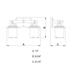Budget 🔥 Patriot Lighting® Halifax Black Walnut 2 Light Vanity Light ❤️ -Patriot Lighting Sales W0182 DWG