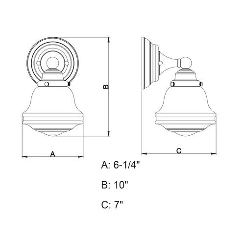 Cheap 🔔 Patriot Lighting® Huntley Oil Rubbed Bronze 1 Light Vanity Light 👏 6 Cheap 🔔 Patriot Lighting® Huntley Oil Rubbed Bronze 1 Light Vanity Light 👏 - Image 4