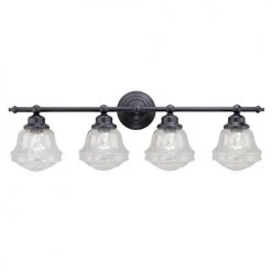 Top 10 ⌛ Patriot Lighting® Huntley Oil Rubbed Bronze 4 Light Vanity Light ⭐