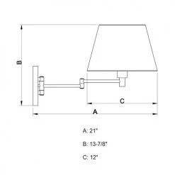 Wholesale 👍 Patriot Lighting® Chapeau Polished Nickel Wall Light 🔔 -Patriot Lighting Sales W0200 DWG