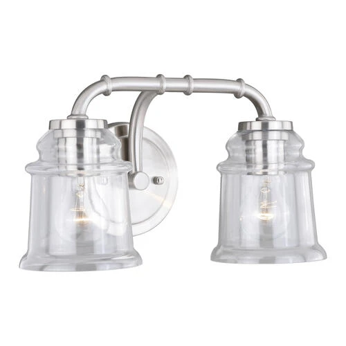 Discount 👏 Patriot Lighting® Toledo Satin Nickel 2 Light Vanity Light 👏 3 Discount 👏 Patriot Lighting® Toledo Satin Nickel 2 Light Vanity Light 👏