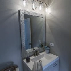 Buy ⭐ Patriot Lighting® Toledo Satin Nickel 3 Light Vanity Light 🛒 -Patriot Lighting Sales W0241 L8