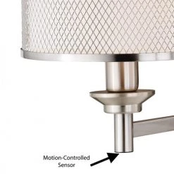 Outlet 😀 Patriot Lighting® Polk Satin Nickel 1 Light Wall Light ⭐ -Patriot Lighting Sales W0259 3