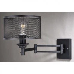Deals ⌛ Patriot Lighting® Polk Warm Pewter 1 Light Wall Light 💯 -Patriot Lighting Sales W0260 1