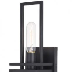 New 🤩 Patriot Lighting® Marquis Matte Black 1 Light Wall Light 😉 -Patriot Lighting Sales W0345 2