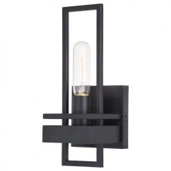 New 🤩 Patriot Lighting® Marquis Matte Black 1 Light Wall Light 😉