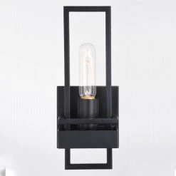 New 🤩 Patriot Lighting® Marquis Matte Black 1 Light Wall Light 😉 -Patriot Lighting Sales W0345 4