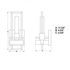 New 🤩 Patriot Lighting® Marquis Matte Black 1 Light Wall Light 😉 -Patriot Lighting Sales W0345 DWG