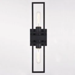 Flash Sale ⭐ Patriot Lighting® Marquis Matte Black 2 Light Wall Light 🌟 -Patriot Lighting Sales W0347 4