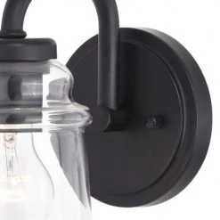 Deals 🌟 Patriot Lighting® Toledo Matte Black 1 Light Vanity Light 🔔 -Patriot Lighting Sales W0348 2