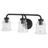 Flash Sale ✨ Patriot Lighting® Toledo Matte Black 3 Light Vanity Light ✨
