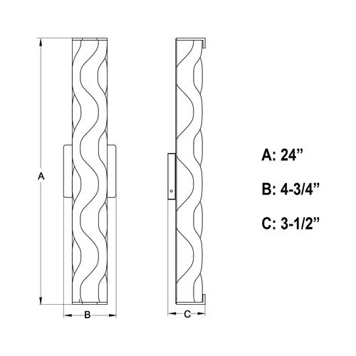Best Sale ⌛ Patriot Lighting® Marseille Chrome 2 Light Wall Light 🎁 8 Best Sale ⌛ Patriot Lighting® Marseille Chrome 2 Light Wall Light 🎁 - Image 6