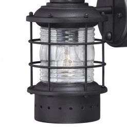 Buy 😉 Patriot Lighting® Dualux® Hyannis Textured Black Outdoor Wall Light 🧨 -Patriot Lighting Sales t0254 3