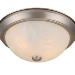 Brand new 🔔 Patriot Lighting® Brushed Nickel 2-Light Flush Mount Ceiling Light - 2 Pack 👍
