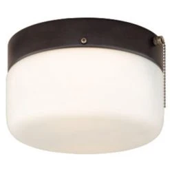 Outlet 🎁 Patriot Lighting® Drum Bronze 2-Light Flush Mount Ceiling Light ❤️