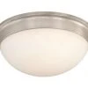 Best Sale 🌟 Patriot Lighting® Tertial II Brushed Nickel 2-Light Flush Mount Ceiling Light 😉 -Patriot Lighting Sales vx cc54414bn